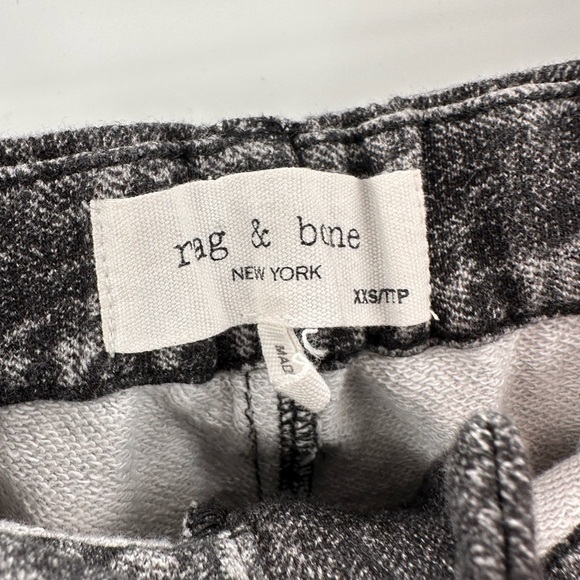 Rag & Bone Miramar Mia Sweatpants Jeans Straight Leg Black Magic XXS - Picture 3 of 5